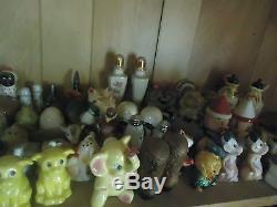 Vintage Lot Of Approx 44 Pairs Salt and Pepper Shakers From Estate Some Singles