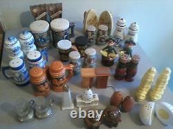 Vintage Lot Variety Of Salt And Pepper Shakers
