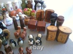 Vintage Lot Variety Of Salt And Pepper Shakers