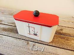 Vintage McKee Range Set of 3 Salt Pepper Shakers Grease Jar Stick Pots Design