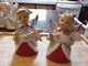 Vintage Menschik Goldman CAROLING NOEL ANGELS Salt Pepper Shakers Blonde Girls