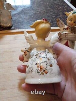 Vintage Menschik Goldman CAROLING NOEL ANGELS Salt Pepper Shakers Blonde Girls