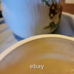 Vintage Merry Mushroom Ceramic Canister withSalt and Pepper Shakers/Napkin Holder