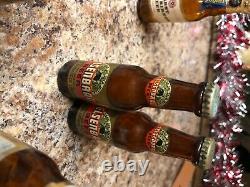 Vintage Mini Beer Bottle Salt and Pepper Shakers Bud Falstaff