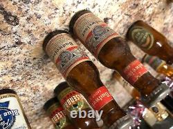 Vintage Mini Beer Bottle Salt and Pepper Shakers Bud Falstaff