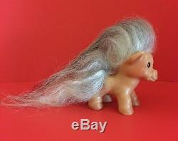 Vintage Mini Horse 2.5 Dam Things Animal Troll Salt And Pepper Hair 1964