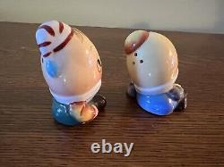 Vintage Miyao Japan Humpty Salt And Pepper Shakers Anthropomorphic Rare MCM