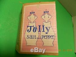 Vintage NOS Holt Howard Pixieware Salt/Pepper Shaker Jolly Flower Girls