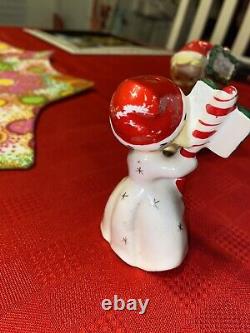 Vintage Napco Japan Christmas Merry Xmas Kids Salt and Pepper Shakers #10X4534