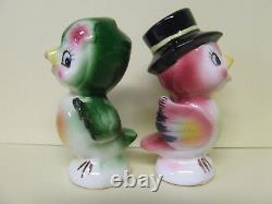 Vintage Norcrest Bird Couple withFlower & Top Hat Salt & Pepper Shakers