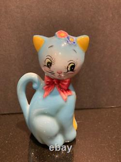Vintage Norcrest Blue Cat Kitty Salt & Pepper Shakers Japan Ct-4 Novelty Figural