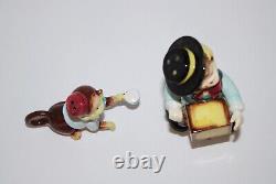 Vintage Norcrest Japan Circus Monkey & Organ Grinder Salt and Pepper Shakers