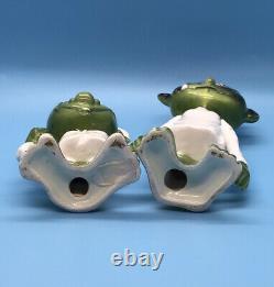 Vintage Norcrest Japan Gruesome Twosome Green Monsters Salt and Pepper Shakers