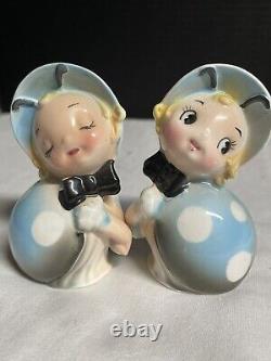 Vintage Northern Imports Japan Anthropomorphic Lady Bugs Salt and Pepper Shakers