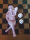 Vintage Nude Woman Salt and Pepper Shaker Sunbathing