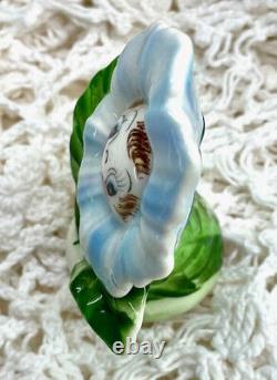 Vintage PY Blue Flower Face Anthropomorphic Salt and Pepper Shakers Japan