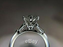 Vintage Platinum Round Rustic Salt & Pepper Diamond Huge Engagement Ring 2.50 ct