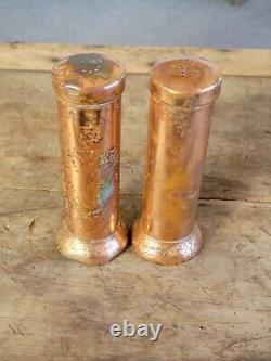 Vintage Portuguese Copper Salt & Pepper Shakers