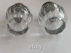 Vintage Rare Christofle Silver Crystal Salt and Pepper Shakers made in France