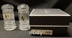 Vintage Retired Waterford Crystal Grafton Street Bolton Salt and Pepper Shakers