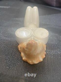 Vintage Risque Naked Lady Salt and Pepper ceramic 5 Length