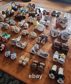 Vintage Salt And Pepper Shakers Lot Of 40 Pairs Novelty