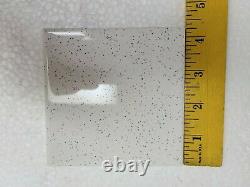 Vintage Salt Pepper Ceramic Tile 4 in White Black Speckled Dots Specs Mosaic