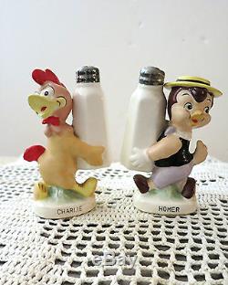 Vintage Salt & Pepper Shakers Homer & Charles 1958 Walter Lantz Productions 4