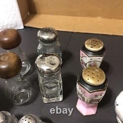 Vintage Salt & Pepper Shakers Lot Of 24 Plus 3 Single Shakes RARE New & Old