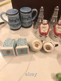 Vintage Salt and Pepper Shakers Lot of 22 Sets Mixed souvenirs and advertising