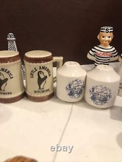 Vintage Salt and Pepper Shakers Lot of 22 Sets Mixed souvenirs and advertising