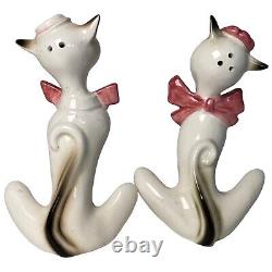 Vintage Siamese Cats Salt Pepper Shakers Original Japan Shafford Japan Fancy Cat