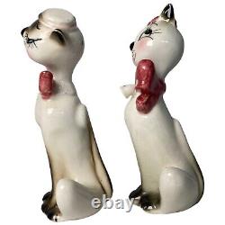 Vintage Siamese Cats Salt Pepper Shakers Original Japan Shafford Japan Fancy Cat