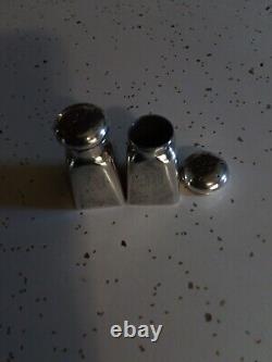 Vintage Sterling Silver Salt & Pepper Shakers/Wisterling#82/1.5 High X. 75Wide