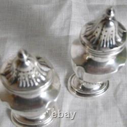 Vintage Sterling Silver Salt and Pepper Shakers Made in England