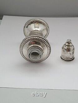 Vintage Sterling Silver Salt and Pepper Shakers made by Dutchin