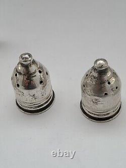 Vintage Sterling Silver Salt and Pepper Shakers made by Dutchin