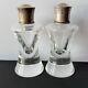 Vintage Steuben Glass Sterling Silver Salt and Pepper Shakers Arthur Douglas