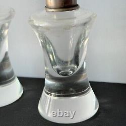 Vintage Steuben Glass Sterling Silver Salt and Pepper Shakers Arthur Douglas