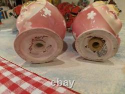 Vintage Sweet Napco Pink Miss Cutie Pie Birds Salt Pepper Shakers Lefton Era