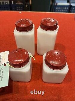 Vintage Tipp Salt, Pepper, Sugar And Flour Shakers