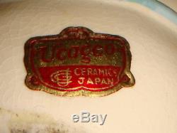 Vintage Ucagco Japan NOEL 4 Piece Snowman Salt and Pepper Shakers Original Box