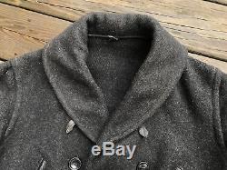 Vintage Wool Horsehide Hercules Barnstormer Mackinaw 30s Salt Pepper Half Belt M