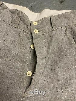 Vtg 1930s Stifel Salt And Pepper Boys Pants Workwear RARE 22x19 Sanforized 20s