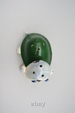 Vtg. Anthropomorohic Blue/Green Turtle Salt/Pepper Shaker Kitchy RARE 1950s
