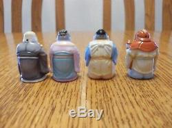 Vtg Arita Toshikane Japanese Asian Seven God Figure Mini Salt And Pepper Shakers
