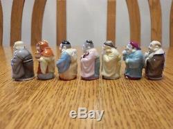 Vtg Arita Toshikane Japanese Asian Seven God Figure Mini Salt And Pepper Shakers