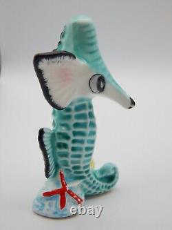 Vtg Artmark Anthropomorphic Seahorse Salt And Pepper Shakers Ceramic Japan T595