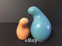Vtg Eva Zeisel Shmoo Salt & Pepper Shakers, Red Wing Pottery, Town & Country