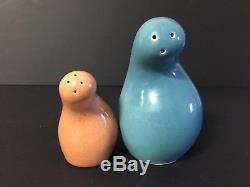 Vtg Eva Zeisel Shmoo Salt & Pepper Shakers, Red Wing Pottery, Town & Country